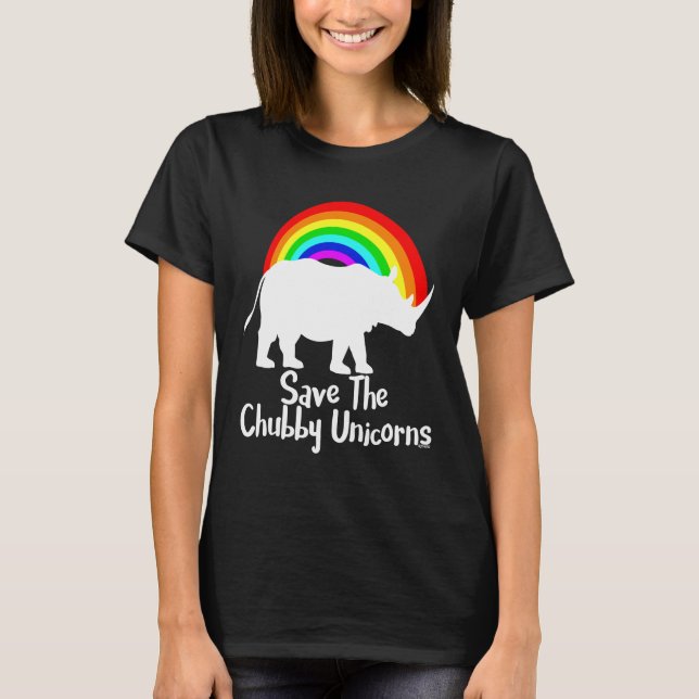 Spara Knubbiget Unicorn T Shirt (Framsida)