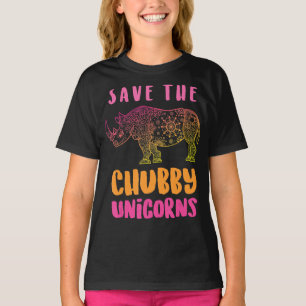 Spara Knubbiget Unicorns Älskare Gift Perfekt G T Shirt