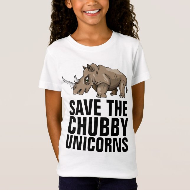 SPARA KNUBBIGET UNICORNS FUNNY KIDS T-SHIRTS (Framsida)