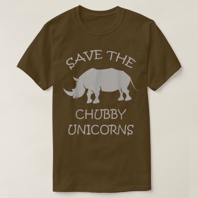 Spara Knubbiget Unicorns Funny Rhinos T Shirt (Design framsida)