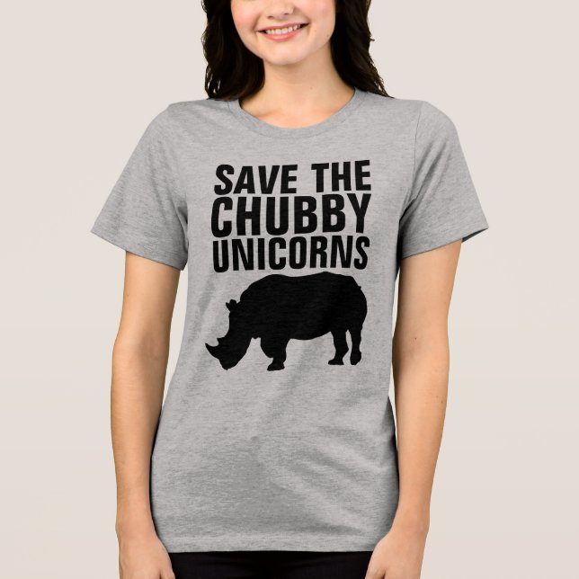 SPARA KNUBBIGET UNICORNS Funny t-shirts (Framsida)