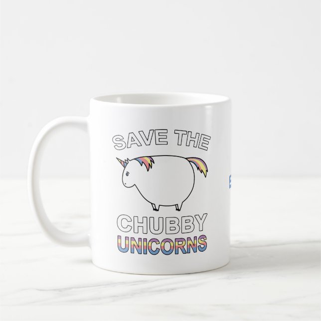 Spara Knubbiget Unicorns Kaffemugg (Vänster)