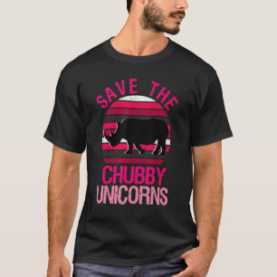 Spara Knubbiget Unicorns Retro Stil Rhino 3 T Shirt
