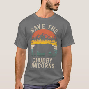 Spara Knubbiget Unicorns Retro Vintage Rhino Anima T Shirt