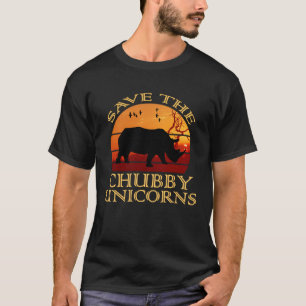 Spara Knubbiget Unicorns Rhino Animal Sunset Funny T Shirt