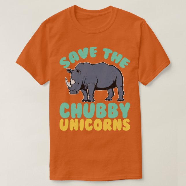Spara Knubbiget Unicorns T Shirt (Design framsida)