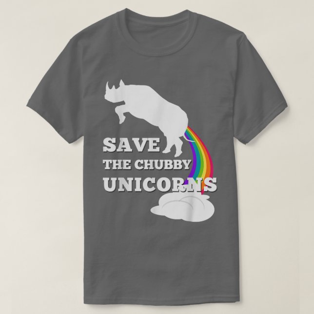Spara Knubbiget Unicorns T Shirt Manar Kvinnor (Design framsida)