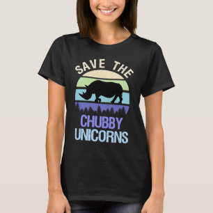 Spara Knubbiget Unicorns Vintage Färg är stressad T Shirt