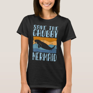 Spara Knubbigets Spara Sjöjungfru Manatea Retro 1 T Shirt