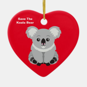 Spara Koala Bear Julgransprydnad Keramik