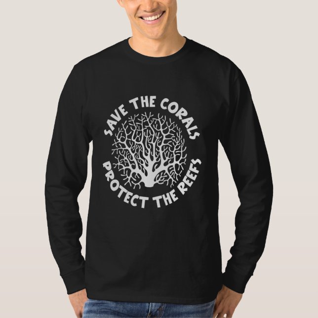 Spara Koralerna skyddar rev T Shirt (Framsida)