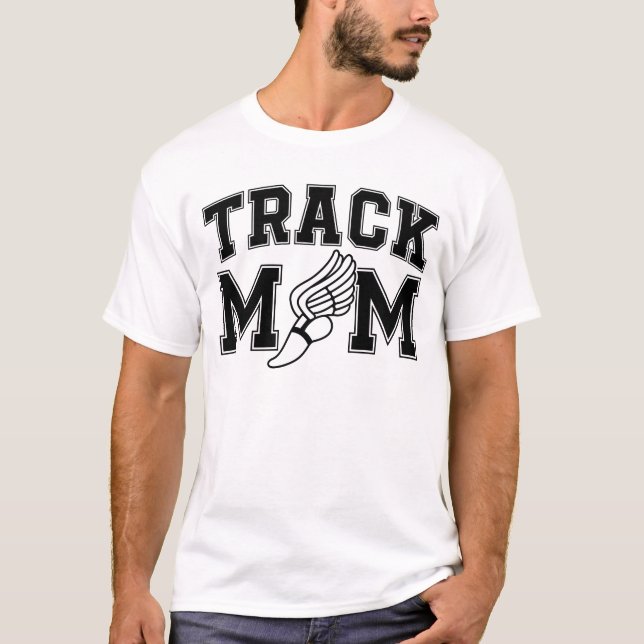 Spåra körningsskon i Mamma T Shirt (Framsida)