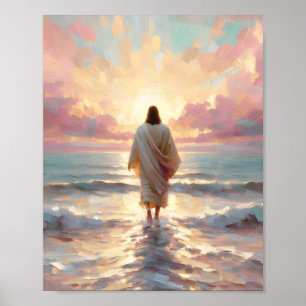 Spara Lamb - Jesus och Lamb Digital Christian W Poster