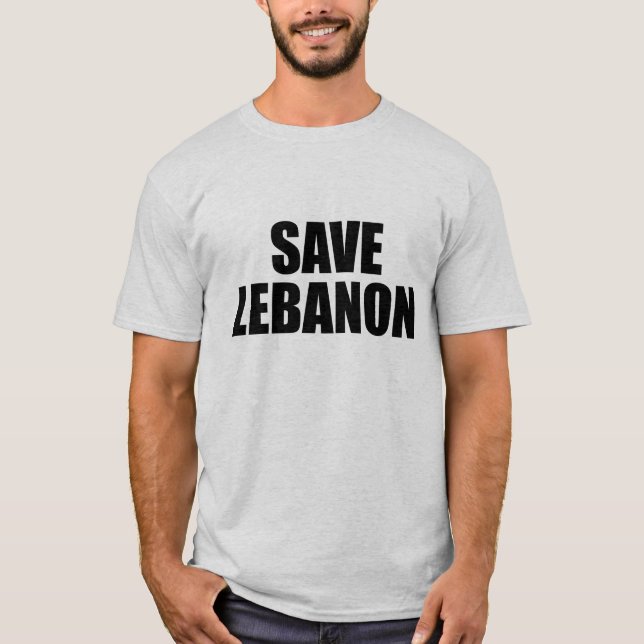 Spara Libanon T-shirt (Framsida)