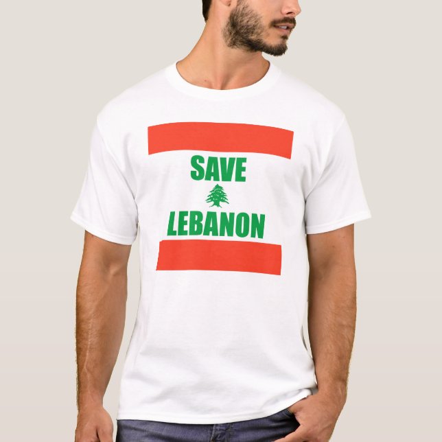 Spara Libanon T Shirt (Framsida)