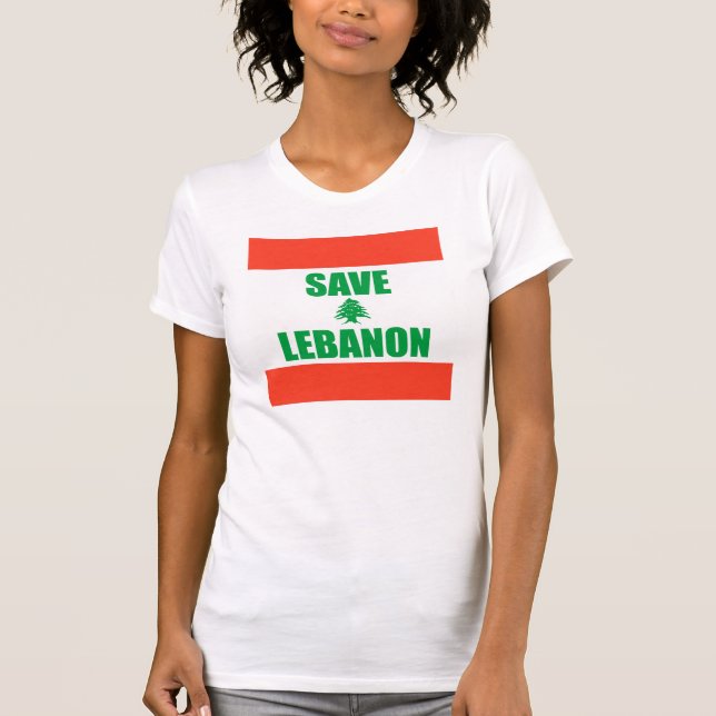 Spara Libanon T Shirt (Framsida)