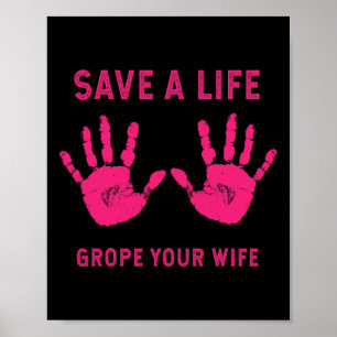 Spara Life Grope din Coola Breast Cancer Medveten Poster