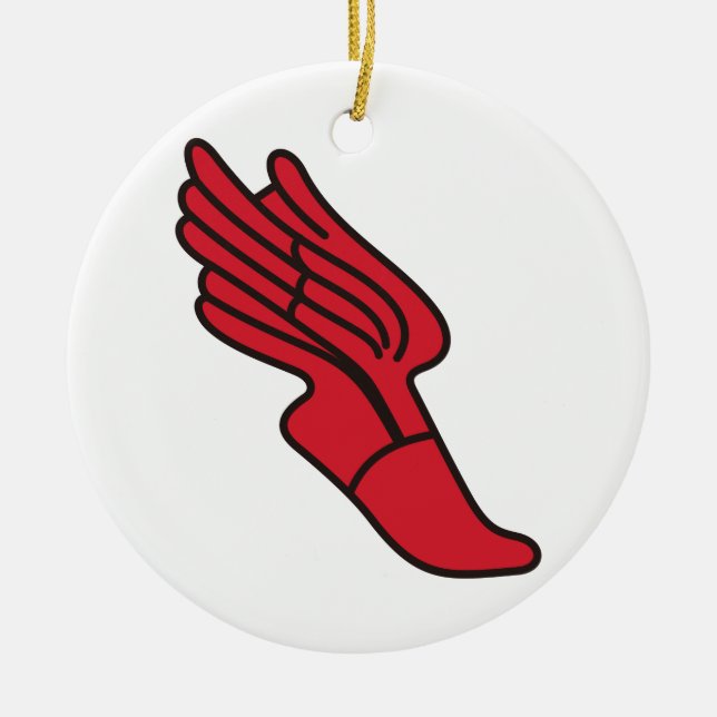 Spåra logotypen julgransprydnad keramik (Framsidan)