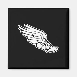 Spåra logotypmagnetsvarten magnet