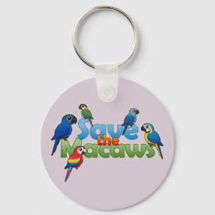 Spara macawsna nyckelring