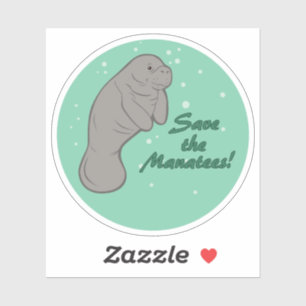 Spara Manatees! Klistermärken
