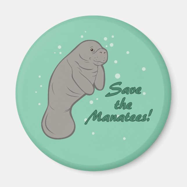 Spara Manatees! Magnet (Framsidan)