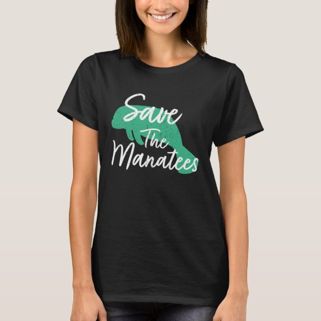 Spara Manatees Pullover Hoodie T Shirt (Framsida)