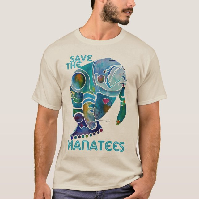 Spara Manateesblåtten Tee (Framsida)