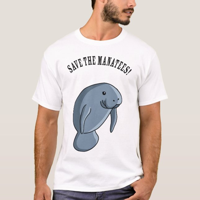 Spara manateesna! t-shirt (Framsida)