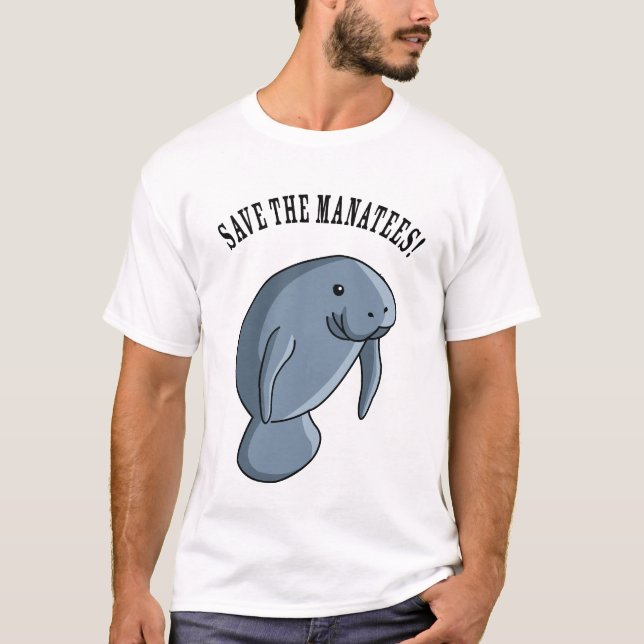 Spara manateesna! tee shirt (Framsida)