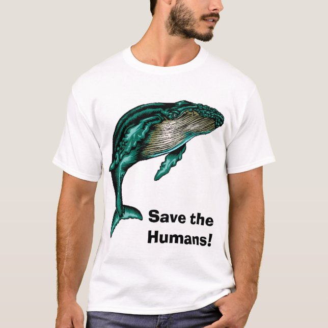 Spara människorna! t-shirt (Framsida)