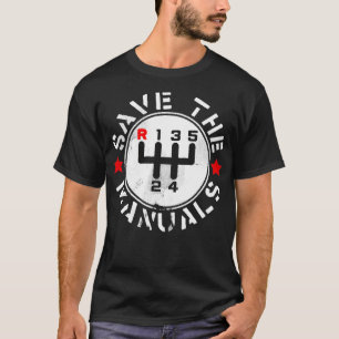 Spara Manuella transmissionskort T Shirt