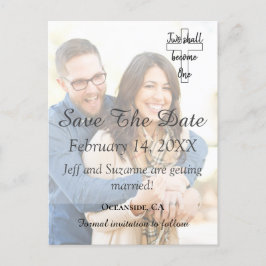 Spara meddelandet om Förlovning av datumfoto Vykort