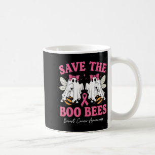 Spara Medvetenhet om bröstcancer hos Boo Ghost-bin Kaffemugg