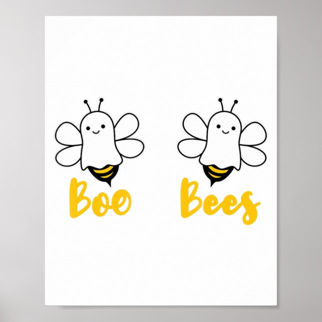 Spara Medvetenheten om bröstcancer hos Boo Bees-br Poster (Framsidan)