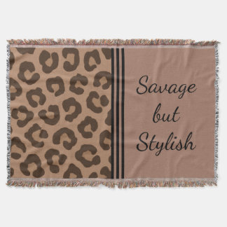 Spara men Snyggt Leopard Skriv ut blanket Filt