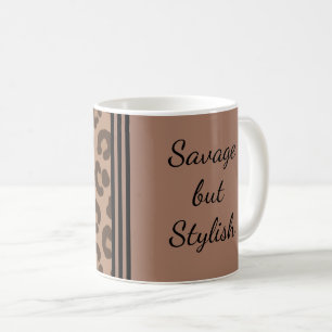 Spara men Snyggt Leopard Skriv ut Kaffemugg