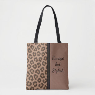 Spara men Snyggt Leopard Skriv ut tote Bag Tygkasse