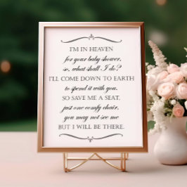 Spara mig En Elegant för babykläder Memorandumet Poster