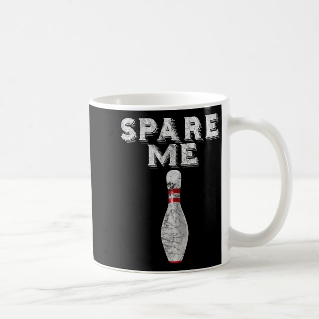 Spara mig rolig bowlinglag vintage  kaffemugg (Höger)