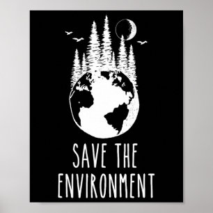 Spara Miljödagen Naturjäge Poster