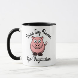Spara Min Bacon Bli Vegetarian Mugg