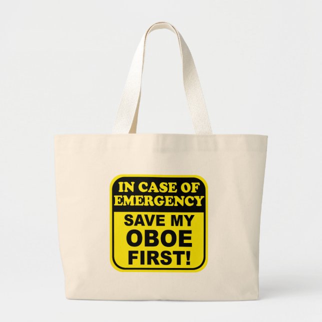 Spara min Oboe Jumbo Tygkasse (Framsidan)