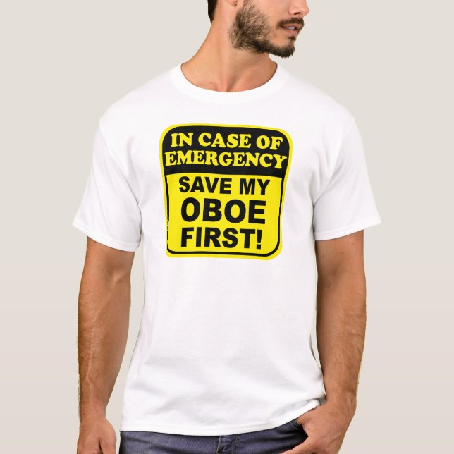 Spara min Oboe Tee Shirt (Framsida)