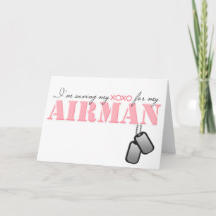 Spara min XOXO för min Airman Helgkort