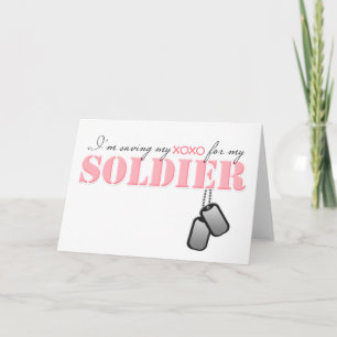 Spara min XOXO för min soldat Helgkort