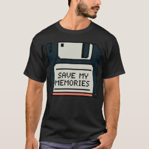 Spara Mina minnen Retro-diskett - Vintage Älskare T Shirt