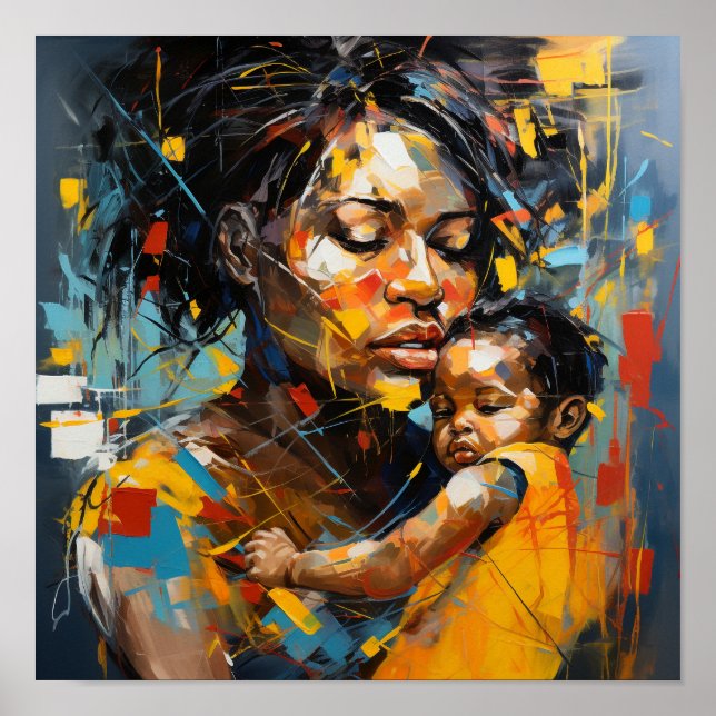 Spara mitt barn - Nyskapande expressionism Art Poster (Framsidan)