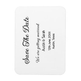 Spara modern text på QR bröllop-webbplatsen för da Magnet