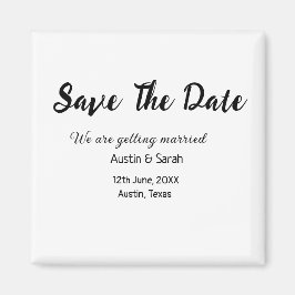 Spara modern text på QR bröllop-webbplatsen för da Magnet